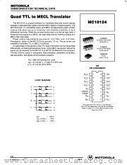 MC10124P datasheet pdf Motorola