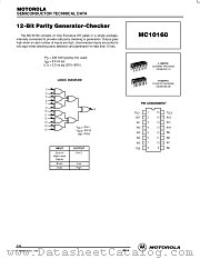 MC10160L datasheet pdf Motorola