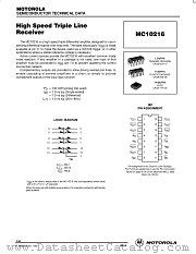 MC10216FN datasheet pdf Motorola