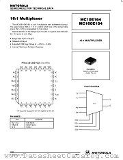 MC100E164FN datasheet pdf Motorola