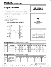 MC100EL04D datasheet pdf Motorola