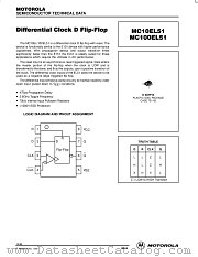 MC100EL51D datasheet pdf Motorola