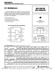 MC10EL58D datasheet pdf Motorola