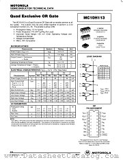 MC10H113L datasheet pdf Motorola