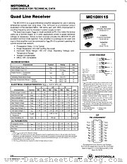 MC10H115L datasheet pdf Motorola