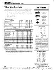 MC10H116D datasheet pdf Motorola