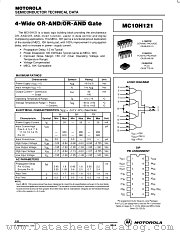 MC10H121L datasheet pdf Motorola