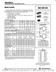 MC10H130L datasheet pdf Motorola