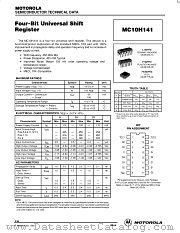 MC10H141P datasheet pdf Motorola