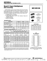 MC10H158L datasheet pdf Motorola