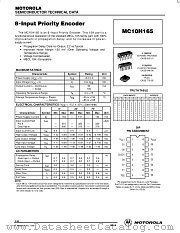 MC10H165L datasheet pdf Motorola