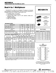 MC10H174P datasheet pdf Motorola