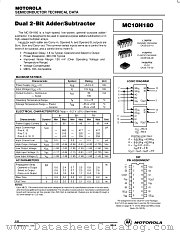 MC10H180FN datasheet pdf Motorola
