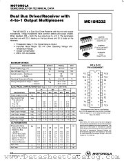 MC10H332P datasheet pdf Motorola