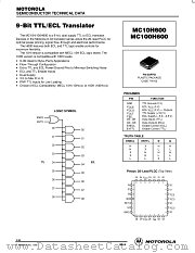 MC10H600FN datasheet pdf Motorola