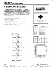 MC100H601FN datasheet pdf Motorola