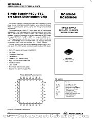 MC10H641FN datasheet pdf Motorola
