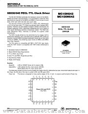 MC100H642FN datasheet pdf Motorola