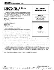 MC100H646FN datasheet pdf Motorola