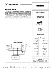 MC12002 datasheet pdf Motorola