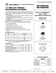 MC12022LVBP datasheet pdf Motorola