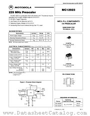 MC12023D datasheet pdf Motorola