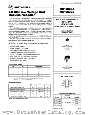 MC12033BP datasheet pdf Motorola
