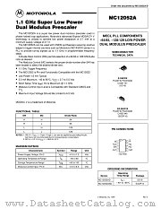 MC12052 datasheet pdf Motorola