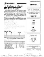 MC12053ASD datasheet pdf Motorola
