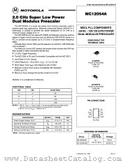 MC12054ASD datasheet pdf Motorola