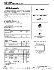 MC12075D datasheet pdf Motorola