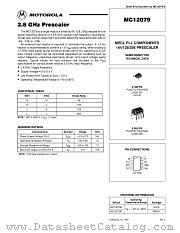MC12079D datasheet pdf Motorola