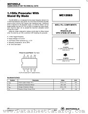 MC12083P datasheet pdf Motorola