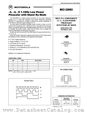 MC12093D datasheet pdf Motorola