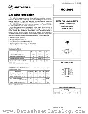 MC12098D datasheet pdf Motorola