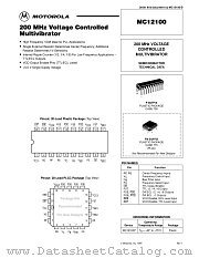 MC12100 datasheet pdf Motorola