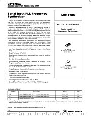 MC12206DT datasheet pdf Motorola