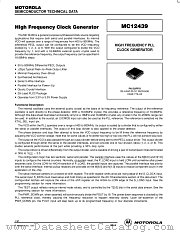 MC12439FN datasheet pdf Motorola