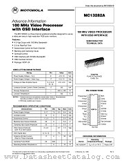 MC13282AP datasheet pdf Motorola
