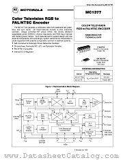 MC1377 datasheet pdf Motorola
