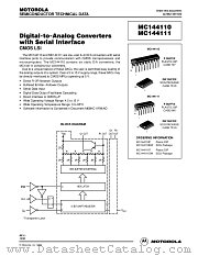 MC144110 datasheet pdf Motorola