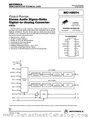MC145074D datasheet pdf Motorola