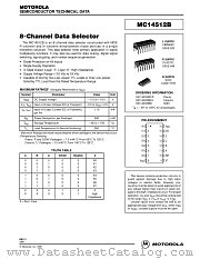 MC14512BD datasheet pdf Motorola
