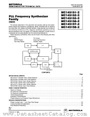 MC145152 datasheet pdf Motorola