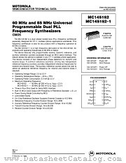 MC145162D datasheet pdf Motorola