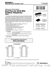 MC145168P datasheet pdf Motorola
