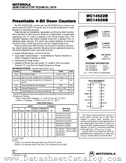 MC14522BDW datasheet pdf Motorola