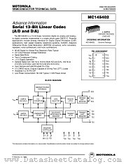 MC145402 datasheet pdf Motorola