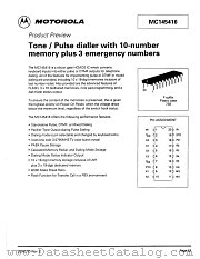 MC145416 datasheet pdf Motorola