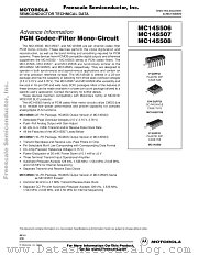 MC145508 datasheet pdf Motorola